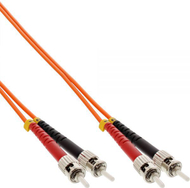 Оптички кабел inLine, ST/ST, 50/125 µm, OM2, 2 m, портокалова боја