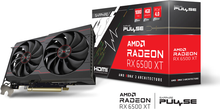Kartelë grafike Sapphire Radeon RX 6500 XT Pulse 4GB GDDR6