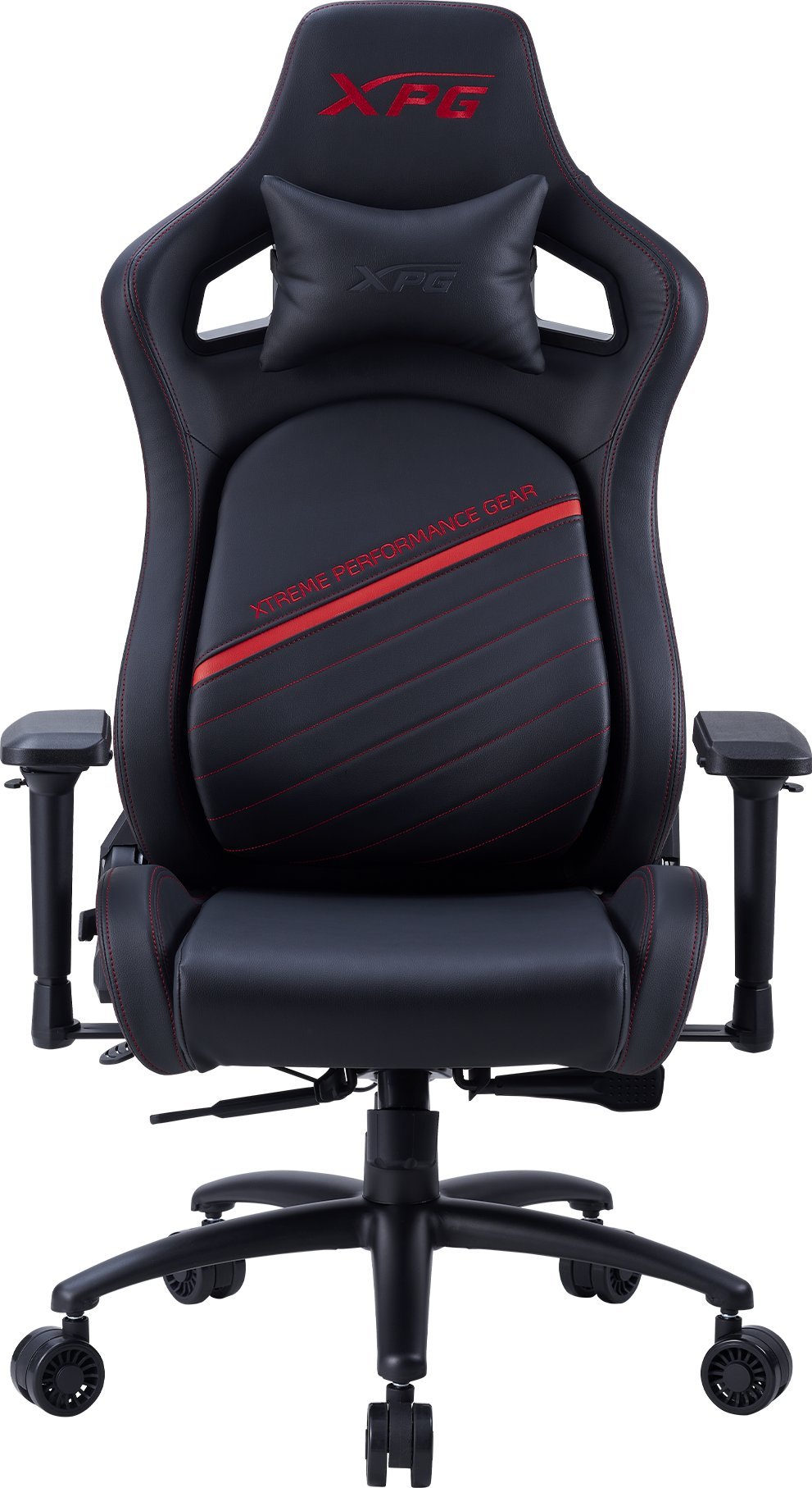 Karrige gaming XPG NEXUS PLUS, mbështetje lumbale dinamike, mbështetëse krahësh 4D, e kuqe