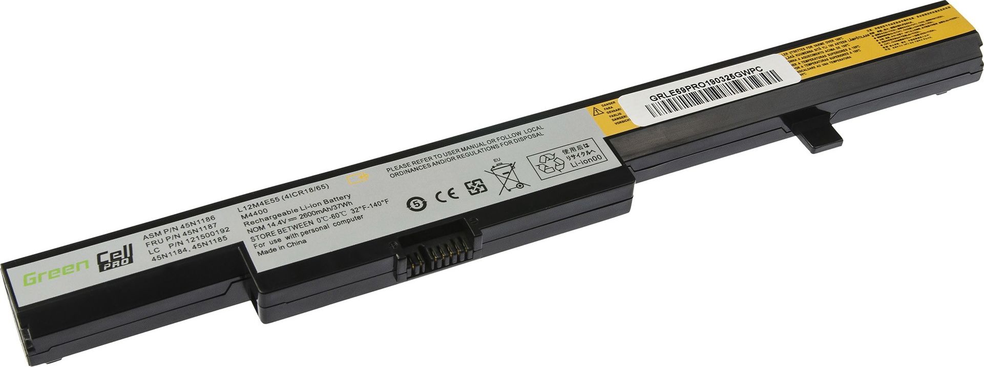 Bateri Green Cell për laptop L13L4A01 (LE69PRO), 2600 mAh, 14.4V