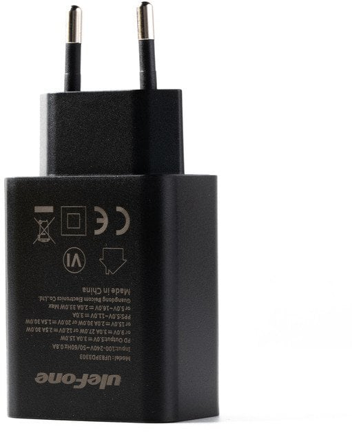 Karikues USB Ulefone 33W, ngarkim i shpejtë, i bardhë