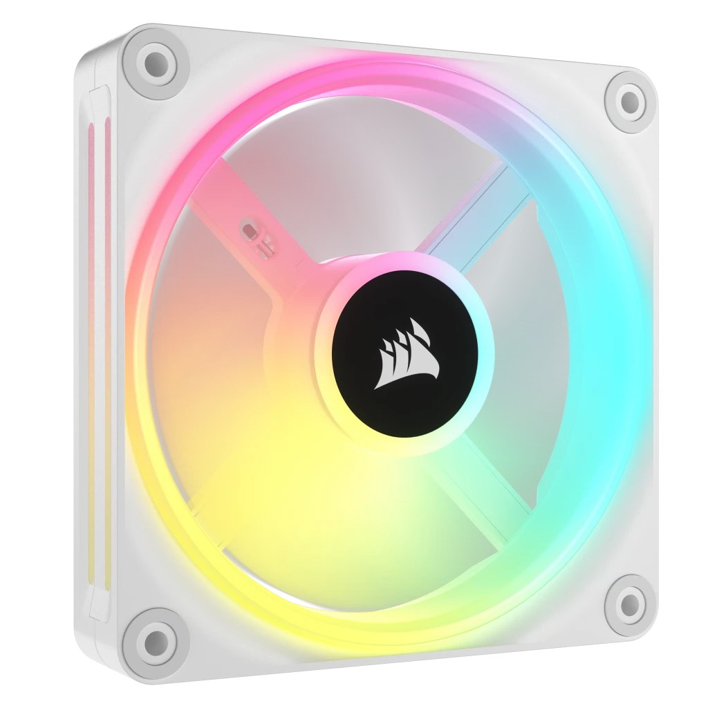 Ventilatorë Corsair iCUE LINK QX120, RGB, 120mm, Triple Kit, i bardhë