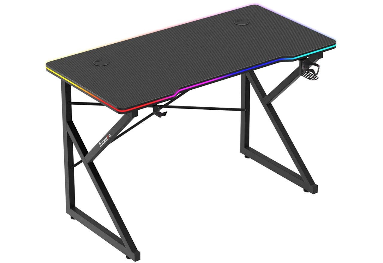 Tavolinë lojërash Huzaro Hero 1.7 RGB, e zezë 3