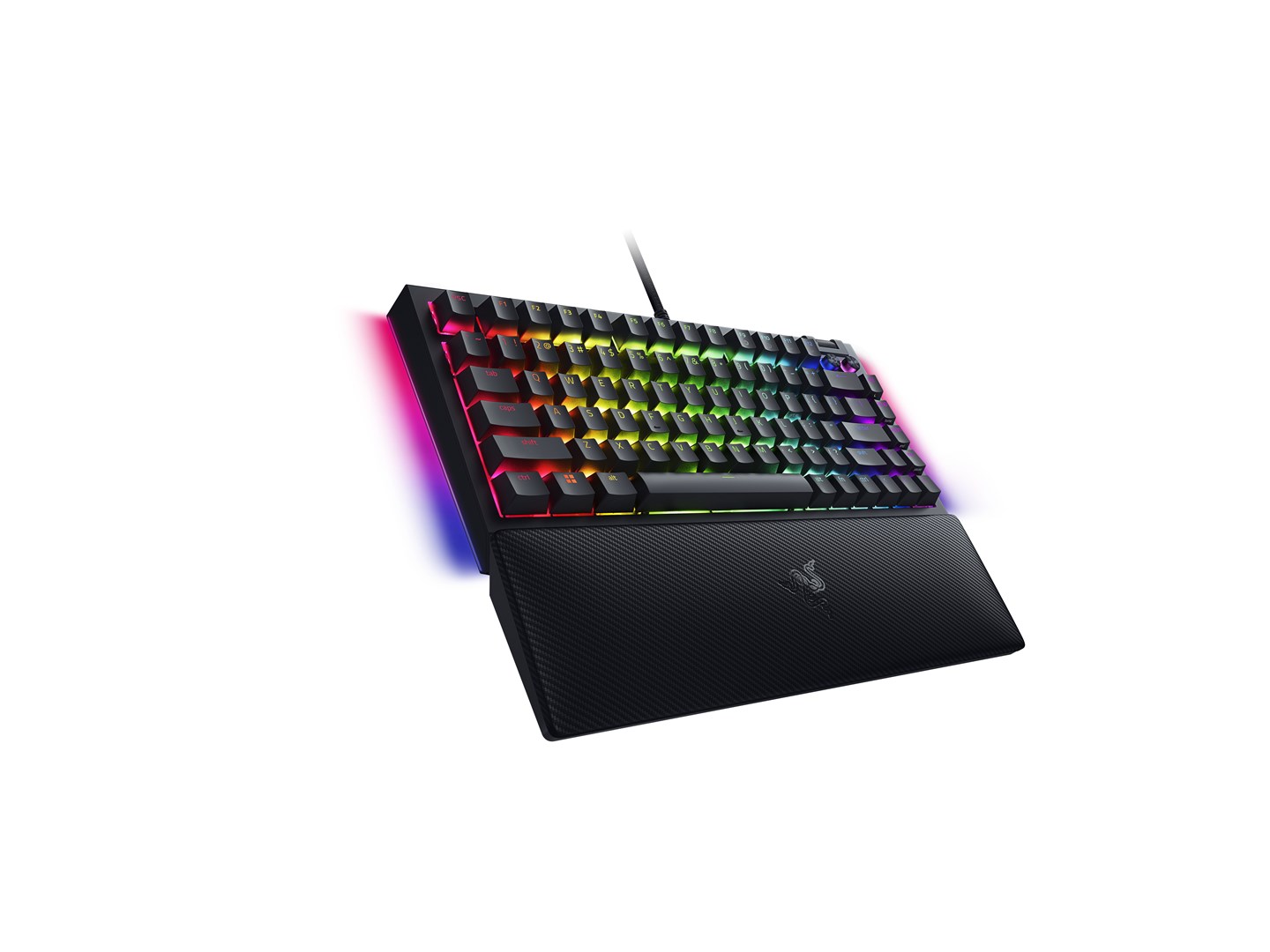 Tastierë Razer BlackWidow V4 75%, Razer Orange, RGB, e zezë