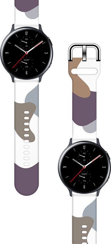 Rrip ore inteligjente Hurtel Strap Moro për Samsung Galaxy Watch 46mm, silikon, kamuflazh