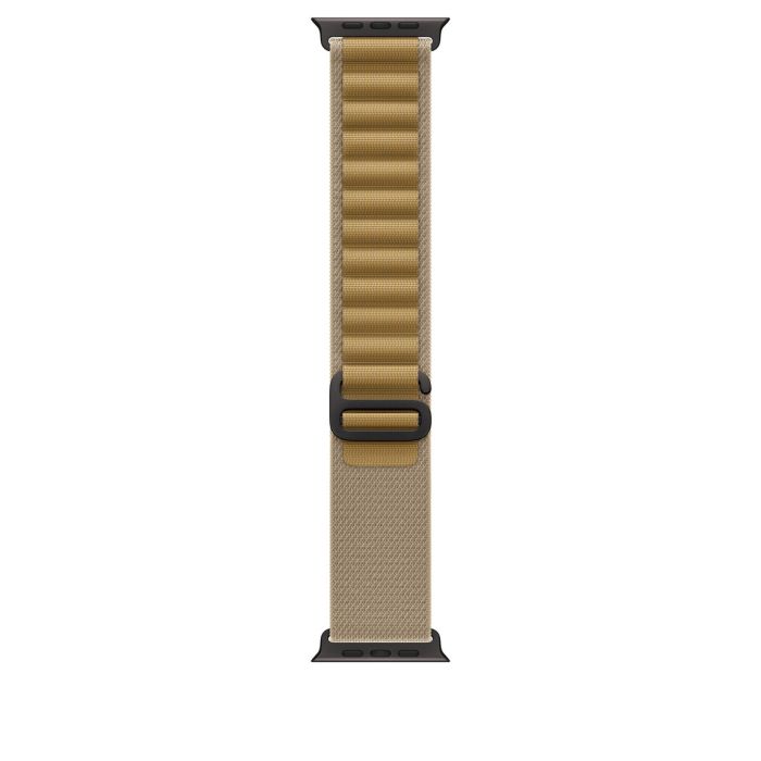 Apple Watch 49mm Loop, Tan Alpine Loop, Black Titanium Finish, M