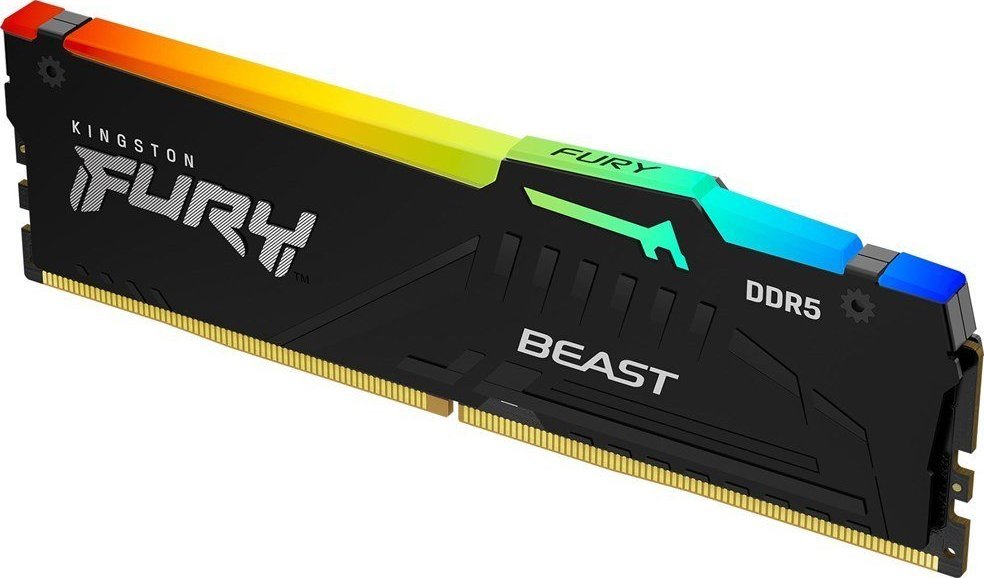 Memorie Kingston Fury Beast RGB, DDR5, 32 GB, 5200 MHz, CL36, KF552C36BBEA-32