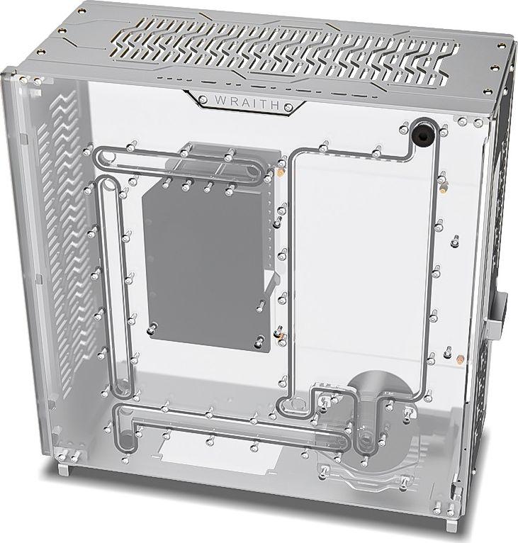 Kasë Singularity Wraith, e argjendtë, Midi Tower