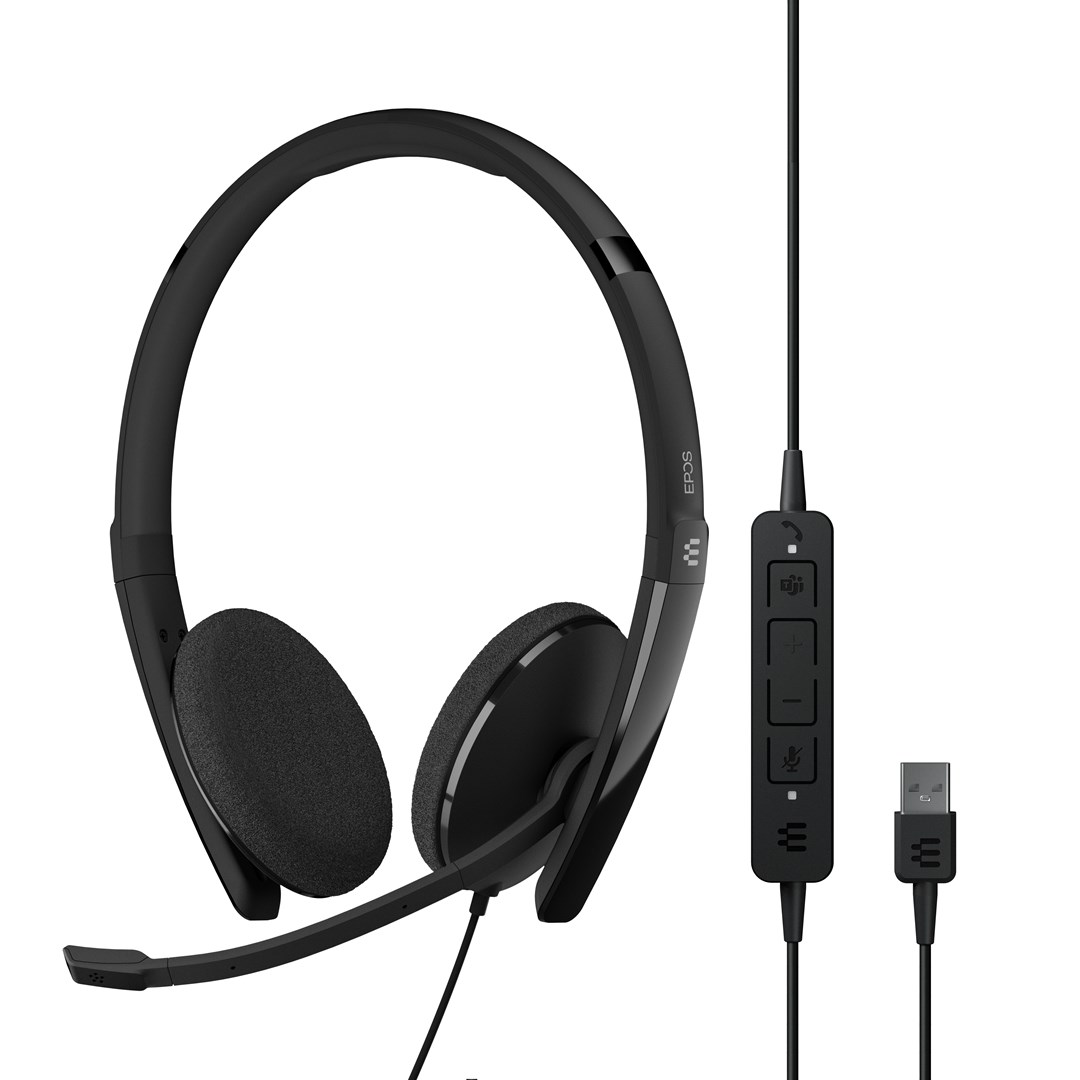 Kufje EPOS ADAPT 160T USB II, USB-A, të zeza