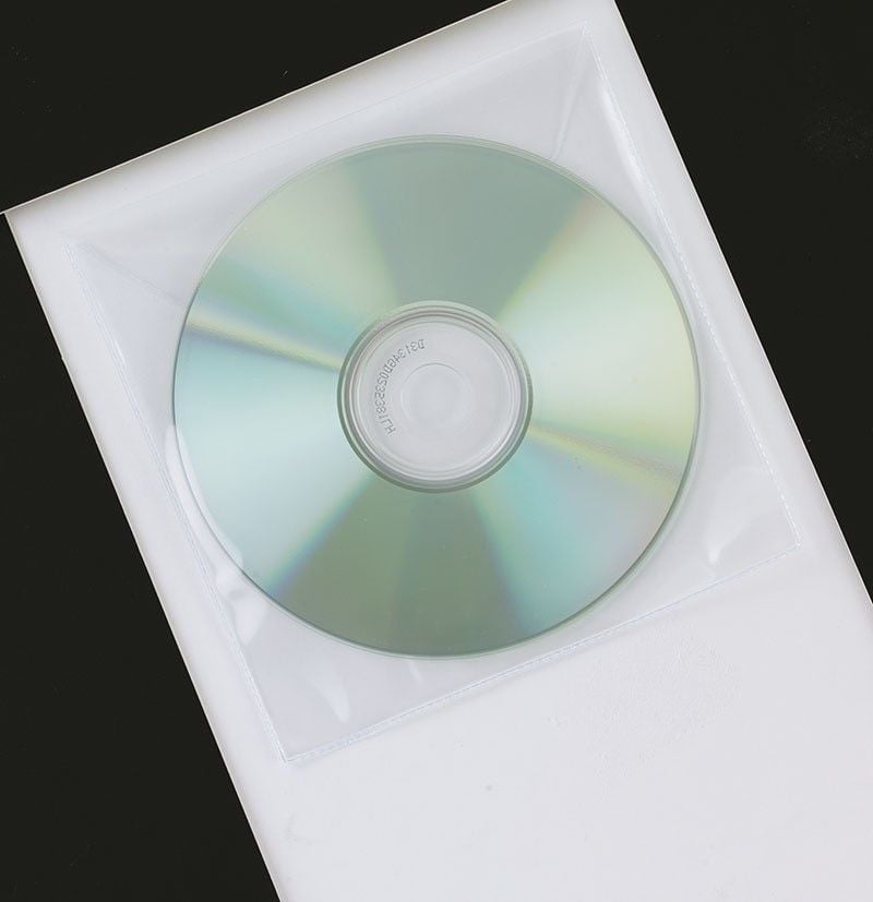 Zarfë për CD DVD Q-Connect, set 50 copë, transparent