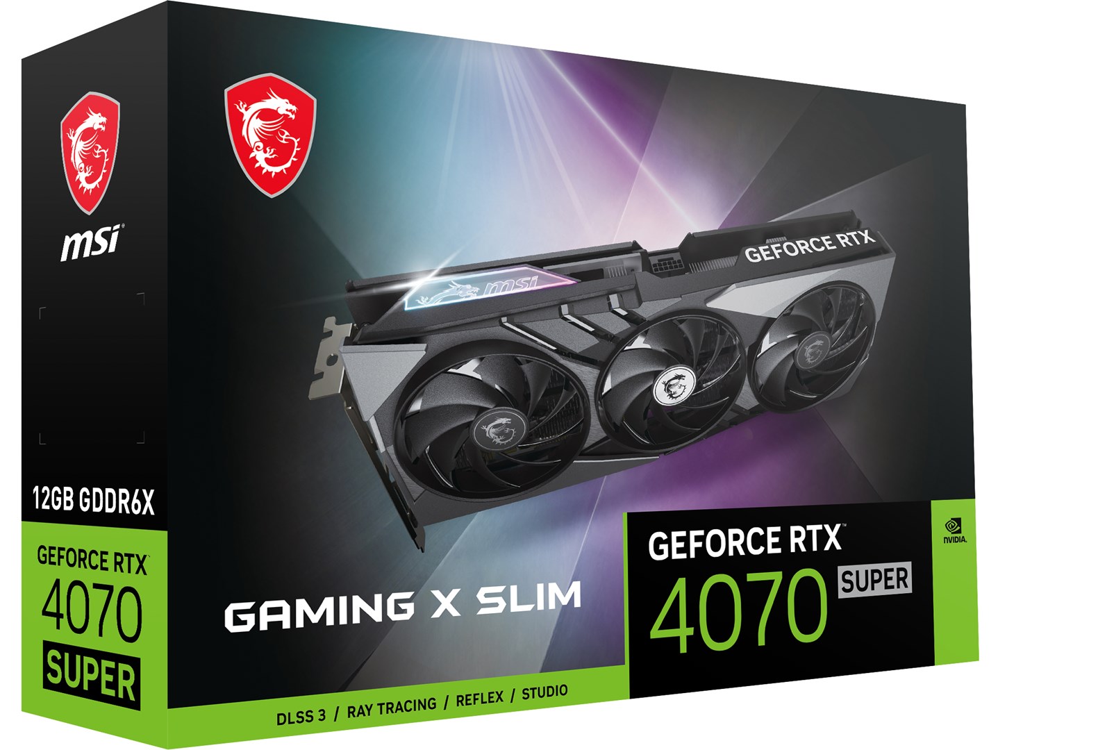 Kartelë grafike MSI GeForce RTX 4070 SUPER Gaming X Slim 12GB GDDR6X