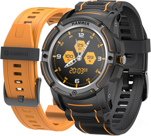 [OUTLET] Orë e mençur Watch Hammer Watch, e zezë / portokalli, II