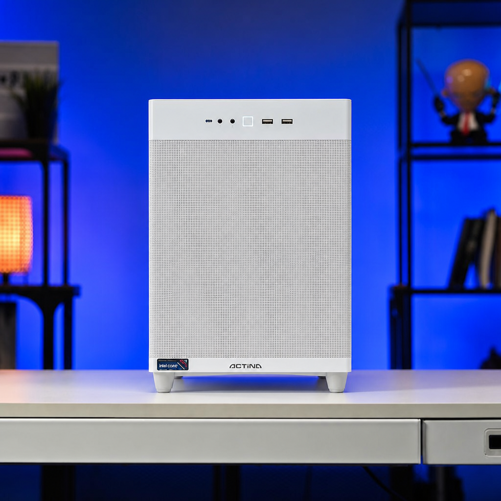 Kompjuter gaming Actina Ryzen 7 8700F, 32GB DDR5, 1TB SSD, Radeon RX 9070 XT, i bardhë
