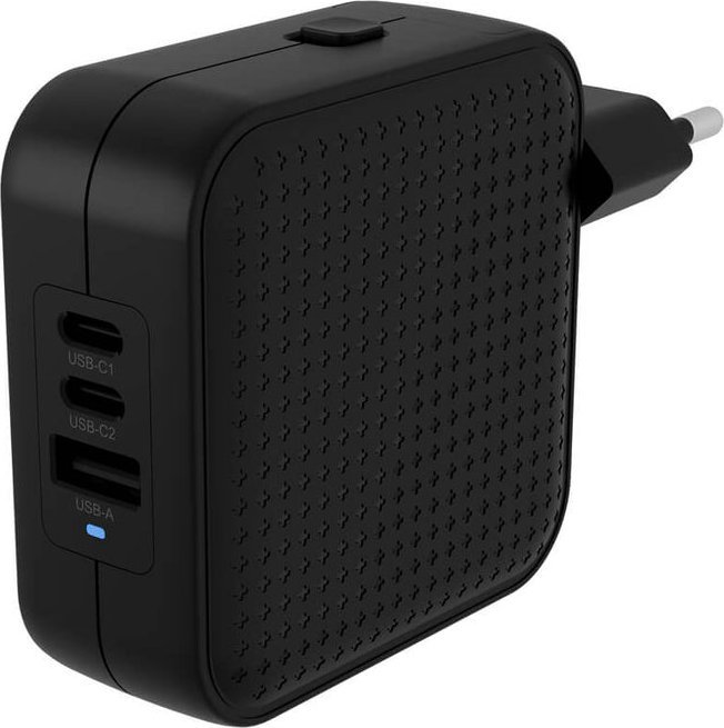 Karikues udhëtimi HYPER HyperJuice 70W, USB C GaN, 3 porta, i zi