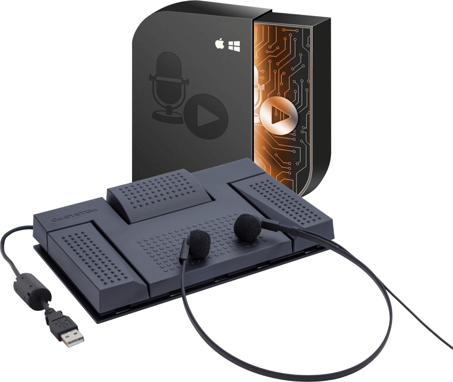 Set transkriptimi OM Digital AS-2700, ODMS R8, pedale dhe kufje