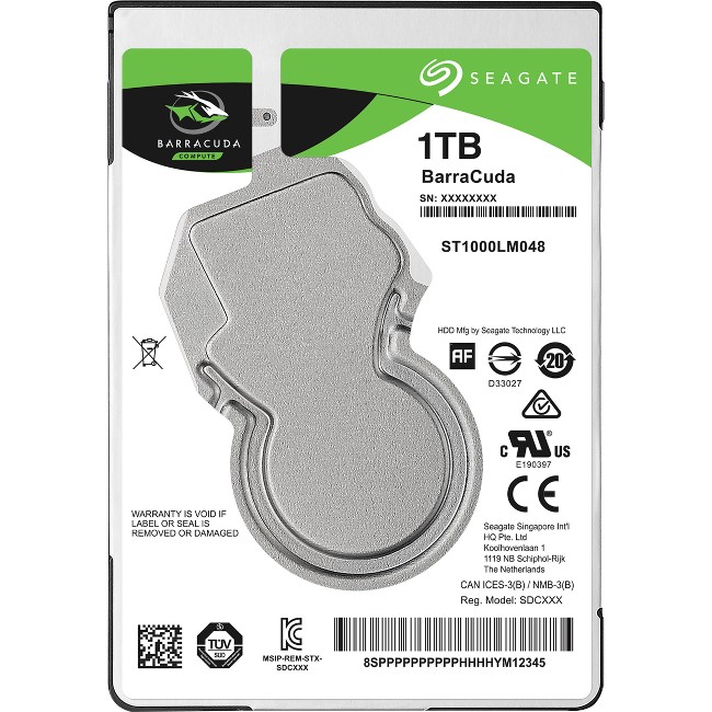 Hard disk intern Seagate BarraCuda 1TB, 2.5", SATA, 7mm