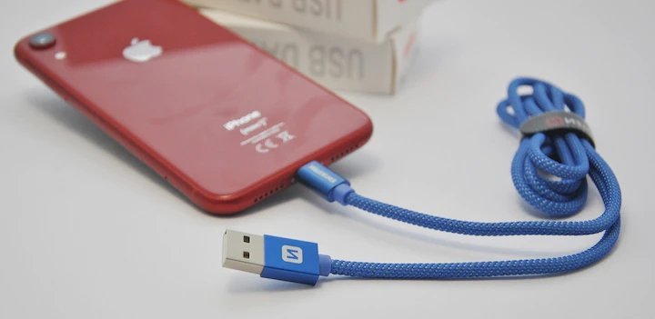 Kabll USB Lightning Swissten Textile 71523206, 1.2m, 3A, i kuq