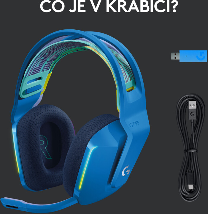 Kufje Logitech G733 Lightspeed, të kaltra