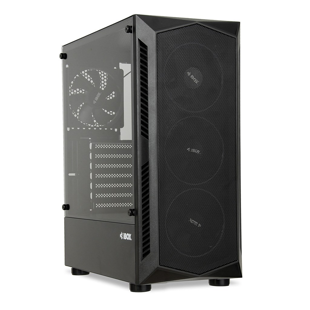 Kuti kompjuteri iBOX Lupus 27 OLU27, ATX, RGB, e zezë