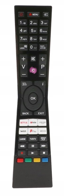Telekomandë TV LXP1785 VESTEL RM L1785, SMART, Netflix YouTube Prime Video, e zezë