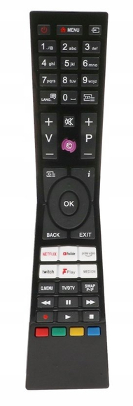 Telekomandë TV LXP1785 VESTEL RM L1785, SMART, Netflix YouTube Prime Video, e zezë