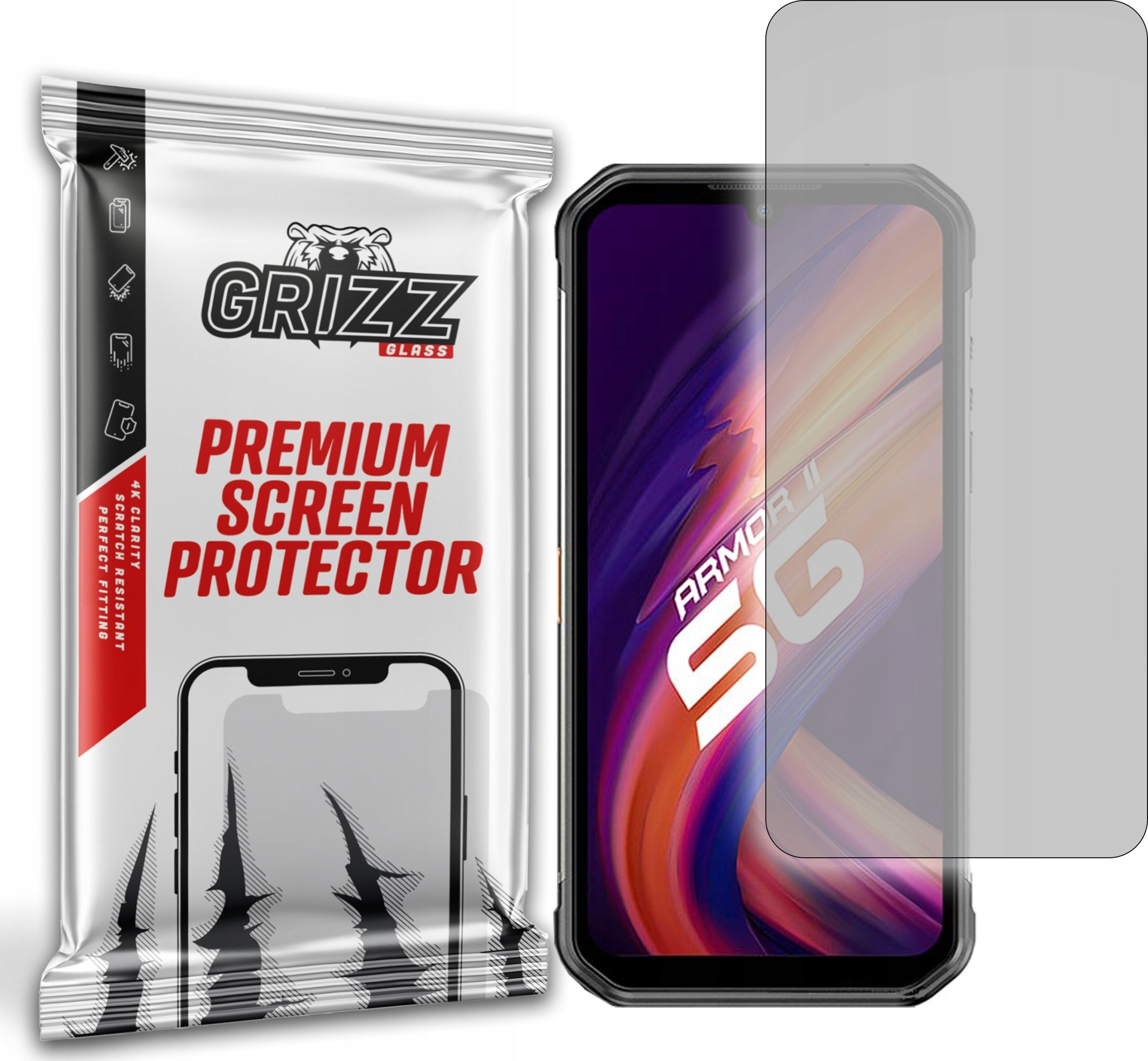 Folie mbrojtëse Grizz PaperScreen për Ulefone Armor 11 5G, anti-gërvishtje, anti-fingerprint, transparente