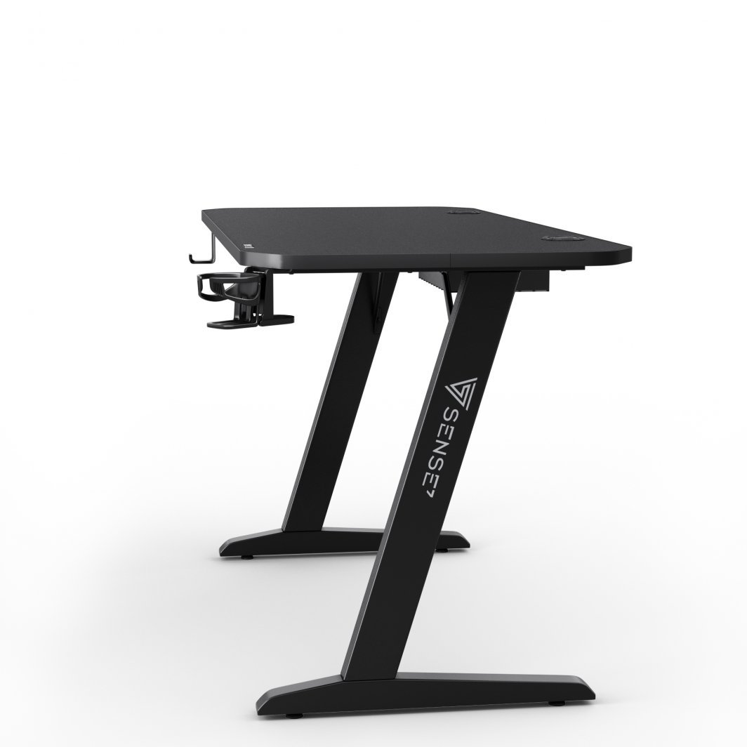 Tavolinë SENSE7 Classic Desk, 140cm x 60cm, e zezë