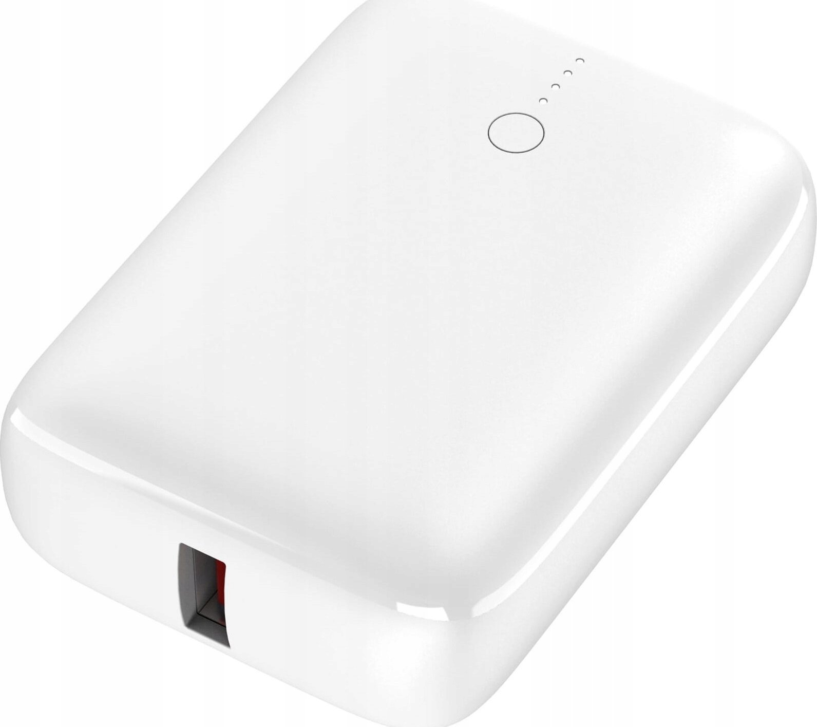 Power bank Platinet PD22.5W QC, 10000mAh, USB Type-C, i bardhë