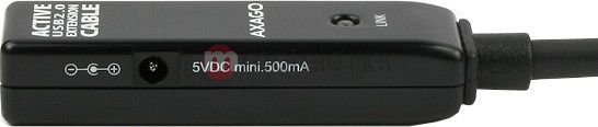 Kabllo zgjatëse aktive USB 2.0 AXAGON ADR-220, 20m, USB-A mashkull në USB-A femër, e zezë