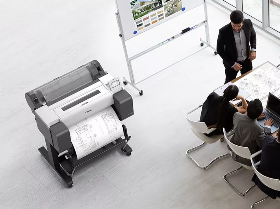 Plotter Canon imagePROGRAF TM-255, format A1, stand i përfshirë, i bardhë