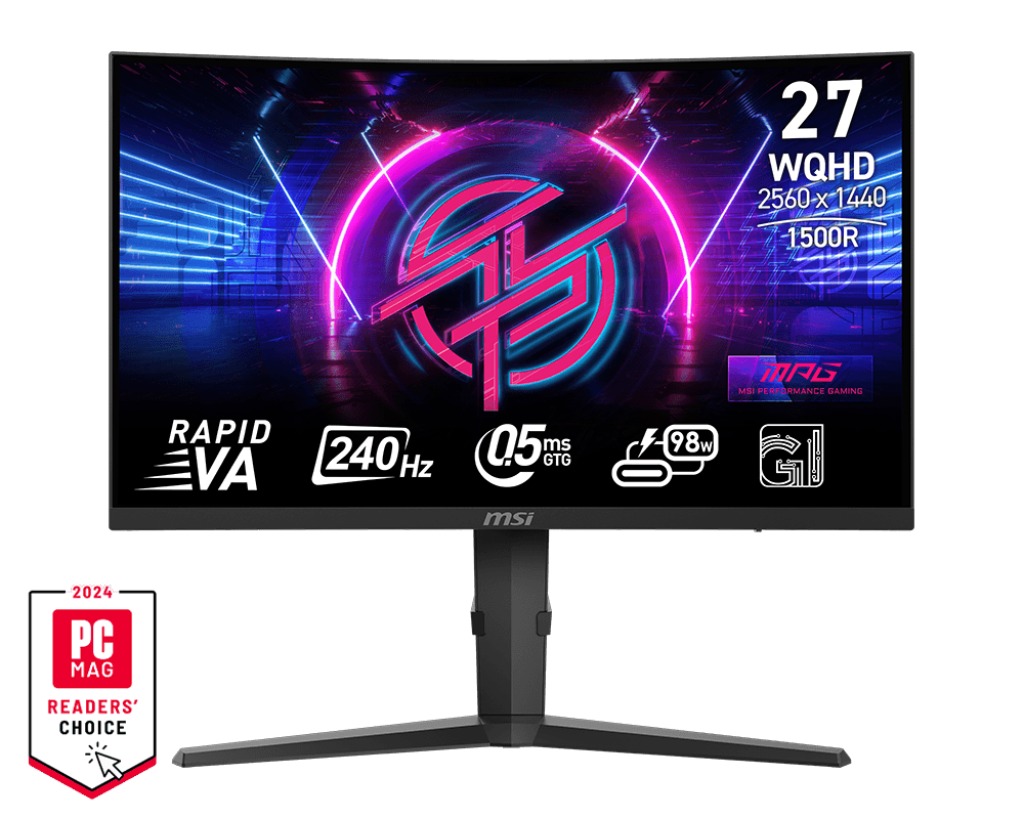 Monitor MSI MPG 275CQRXF, 27", VA, QHD, 240Hz, 0,5ms, i zi