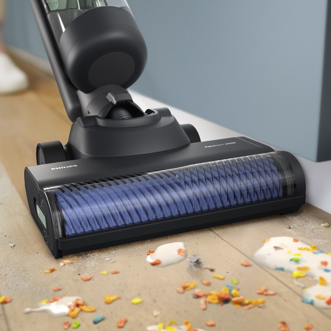 Fshesë me korrent Philips AquaTrio Cordless 7000 Series XW7263/11, pa kabllo, 3 në 1, gri