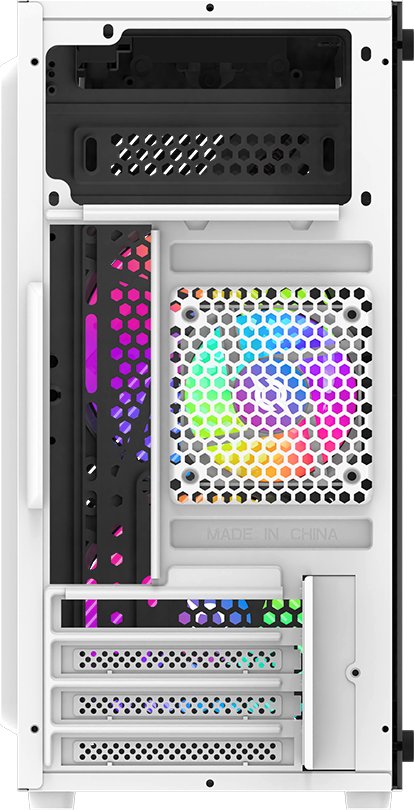 Kuti kompjuterike Aqirys BellatrixPRO MiniTower, akrilik, RGB, e bardhë