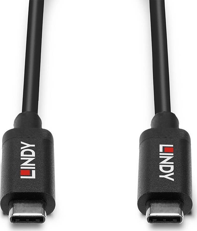 Kabllo USB Lindy USB C në USB C 3 m, USB 3.2 Gen 2, e zezë