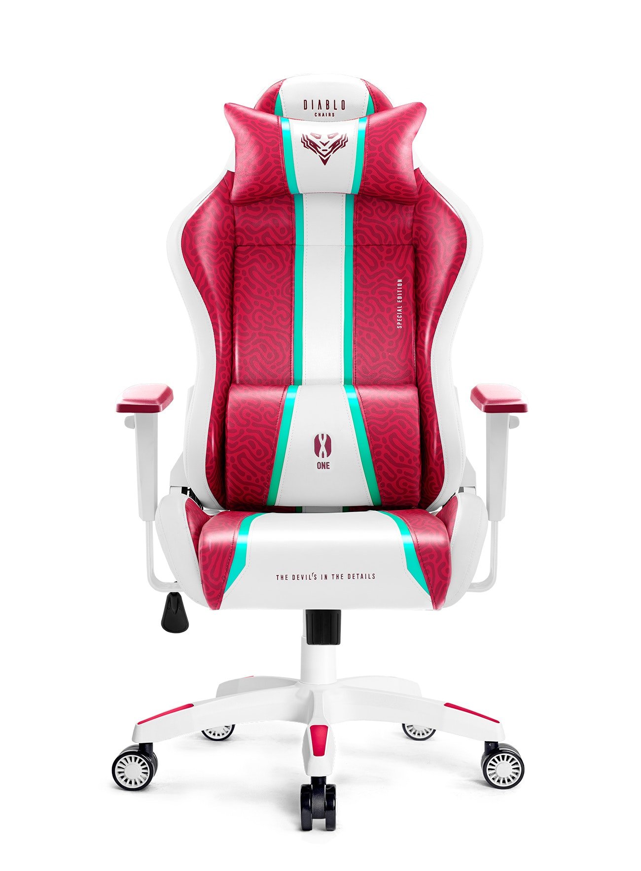 Karrige gaming Diablo X-One 2.0 Candy Rose, madhësi normale, rozë me të bardhë