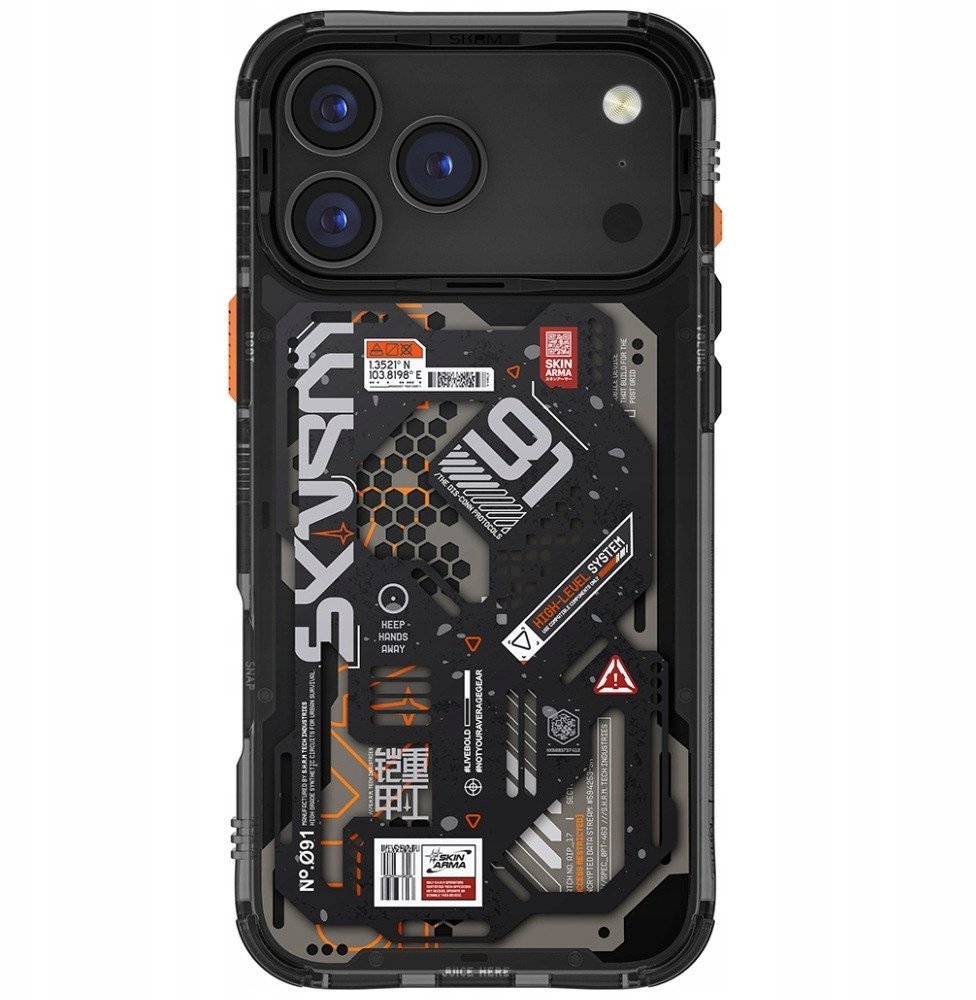 Këllëf telefoni Skinarma Spectra për iPhone 17 Pro Max, magnetik, i zi