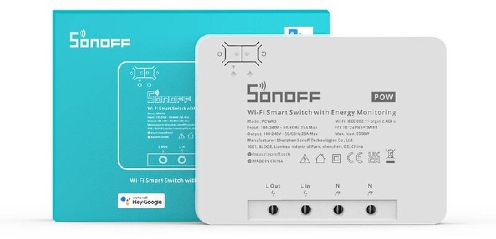 Ndërprerës Sonoff POWR3 High Power Smart