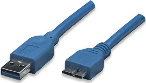 Kabllo USB Techly ICOC-MUSB3-A-020, USB A në micro USB 3.0, 2 m, blu