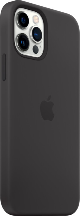 Mbrojtëse silikoni Apple MagSafe për iPhone 12/12 Pro, e zezë
