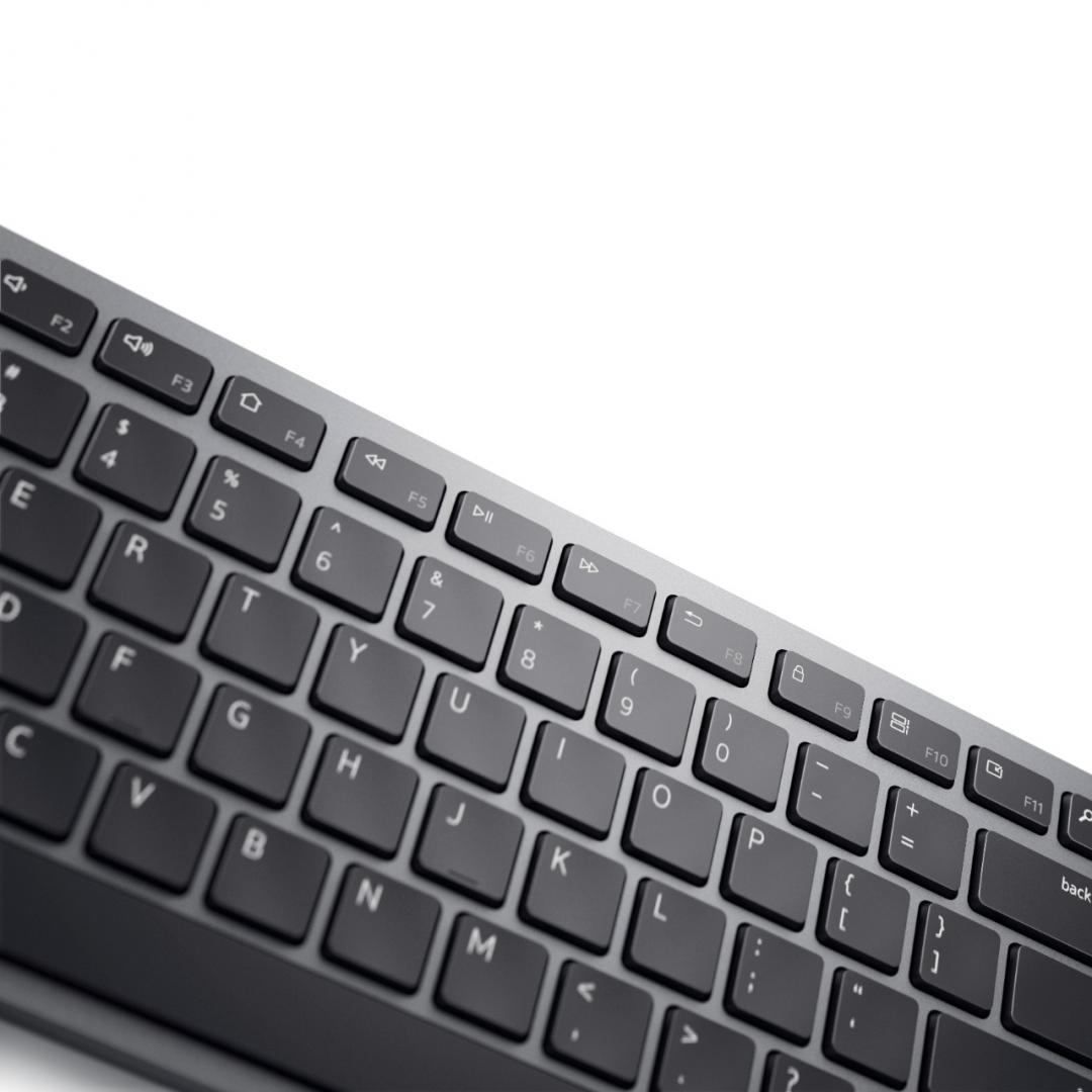 Set tastierë dhe mi DELL Pro Plus KM7321W, pa kabllo, layout US International QWERTY, gri