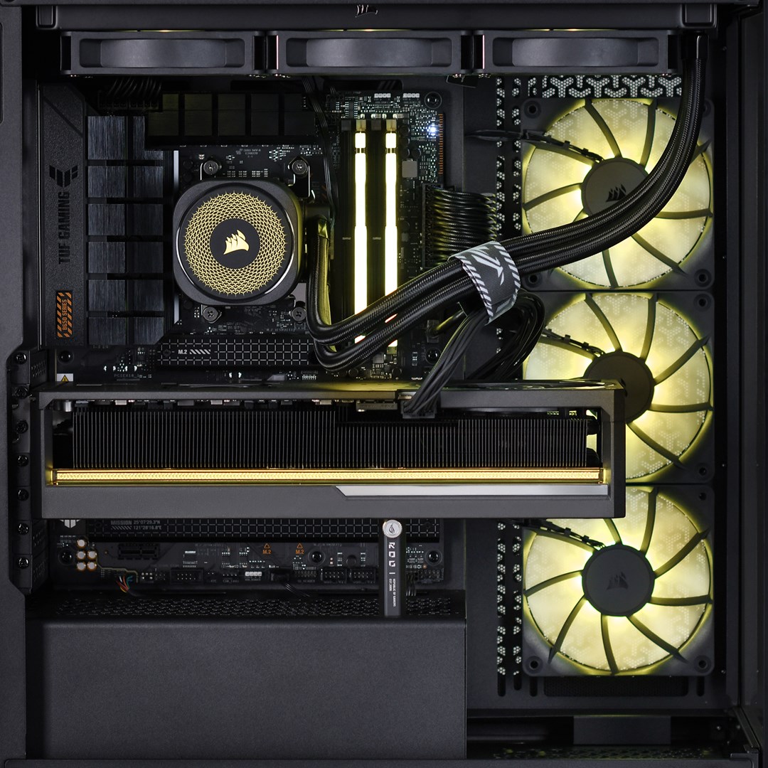 Kompjuter gaming AMD Ryzen 7 9800X3D, RTX 5090 32GB, 64GB RAM, 2TB SSD, i zi