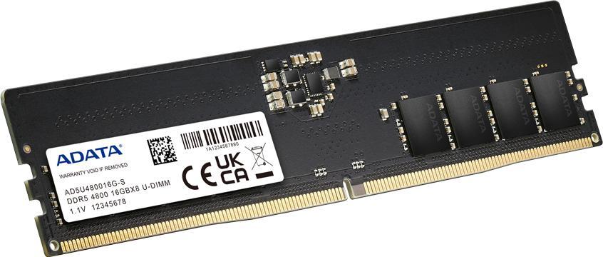 Memorie ADATA DDR5, 16 GB, 4800 MHz, CL40, AD5U480016G-R