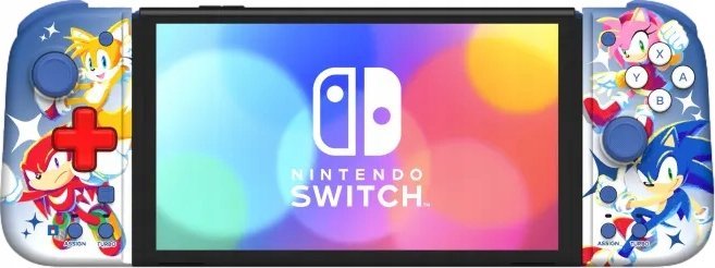 Kontroller Nintendo Split Compact, wireless, i kaltër