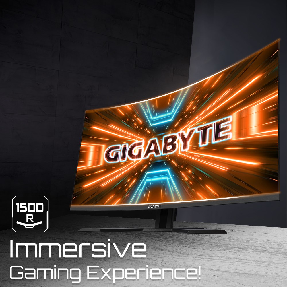 Monitor gaming Gigabyte G32QC A-EK, 31.5", QHD, 165Hz, i zi