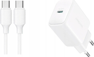 Karikues rrjeti Joyroom JR TCF20, USB C PD 20W, kabllo USB C, i bardhë