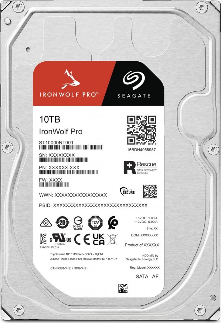 Hard disk Seagate IronWolf Pro 10 TB, 256 MB Cache, SATA 6 Gb/s​