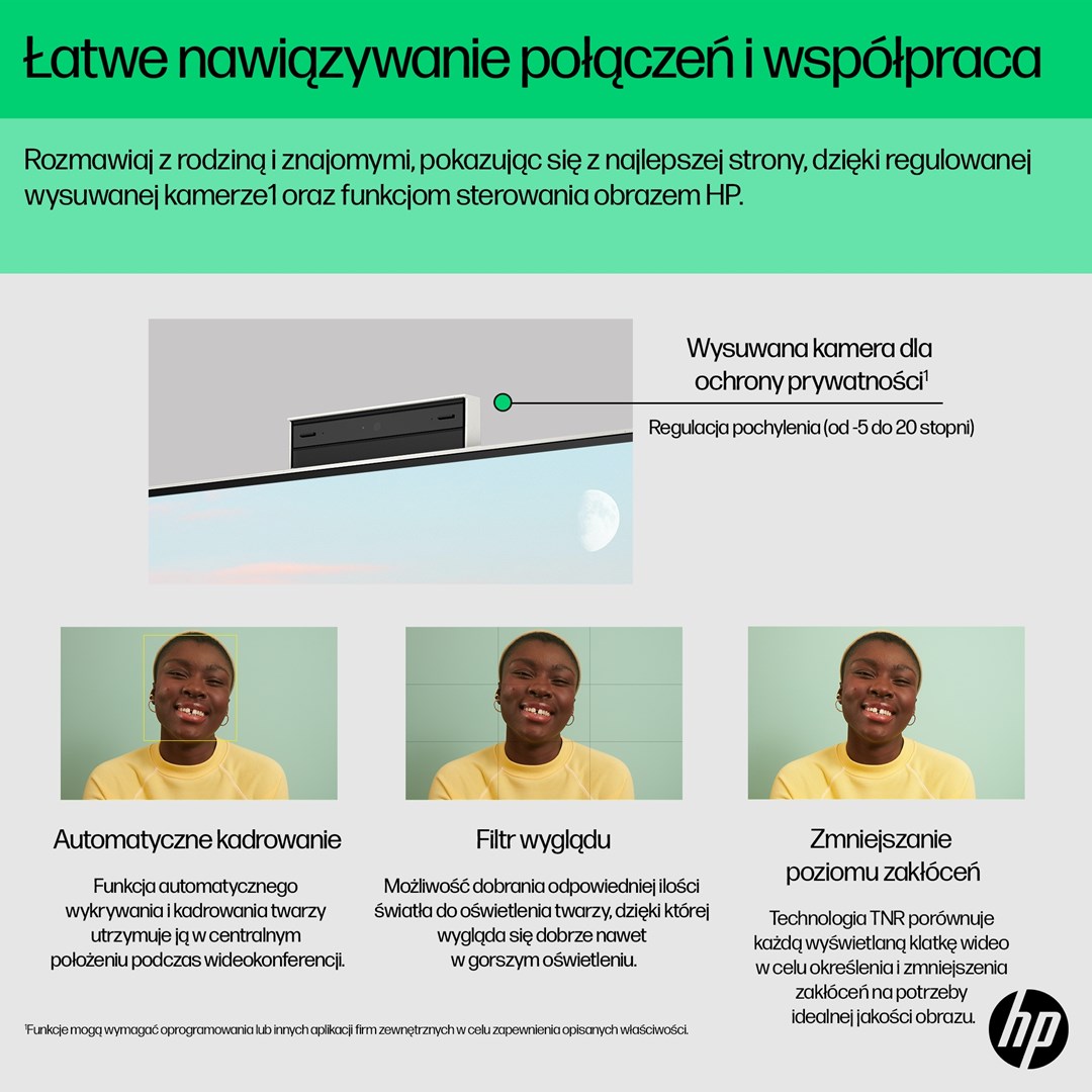 Kompjuter All-in-One HP 24-cr0015nw, i3-N300, 23.8" FHD, 8GB/256GB, i bardhë