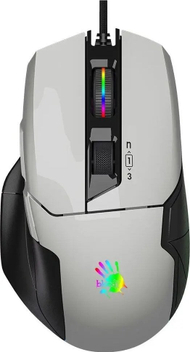 Гејминг глувче A4Tech Bloody W70MAX, 10000 DPI, со кабел, бело