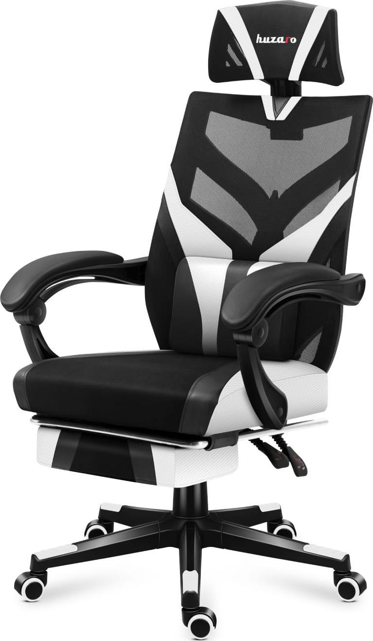 Karrige gaming Huzaro Combat 5.0, mekanizëm Tilt Dual, deri 140 kg, bardh e zi