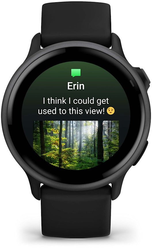 Ora inteligjente Garmin Vivoactive 6, 42mm, GPS, e zezë Slate